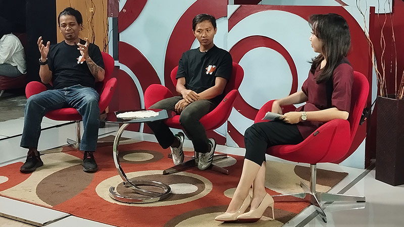 Jelang Fesmed 2025, Ketua AJI Makassar Bersama Ketua Panitia  Lakukan Sosialisasi di Kompas TV