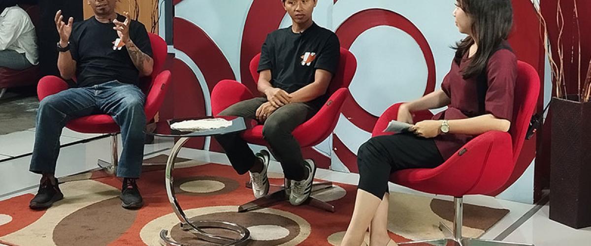 Jelang Fesmed 2025, Ketua AJI Makassar Bersama Ketua Panitia  Lakukan Sosialisasi di Kompas TV